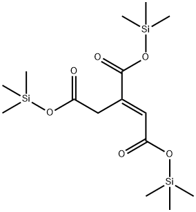 (E)-1-프로펜-1,2,3-트리스(카르복실산트리메틸실릴)에스테르 구조식 이미지