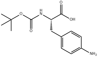 Boc-4-Amino-L-phenylalanine 구조식 이미지