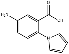 Benzoic acid, 5-amino-2-(1H-pyrrol-1-yl)- (9CI) Structure