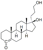 17beta-hydroxy-17-(3-hydroxypropyl)androst-4-ene-4-one Structure