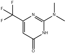 2-(DIMETHYLAMINO)-6-(TRIFLUOROMETHYL)-4-PYRIMIDINOL 구조식 이미지