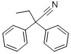 2,2-diphenylbutyronitrile  구조식 이미지