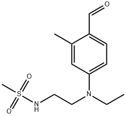 N-[2-[에틸(4-포르밀-3-메틸페닐)아미노]에틸]메탄술폰아미드 구조식 이미지
