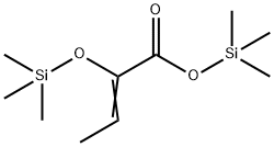 2-Trimethylsiloxy-2-butenoic acid trimethylsilyl ester Structure