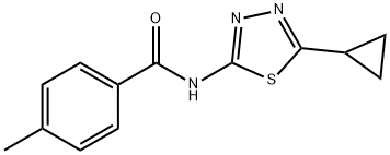 Benzamide, N-(5-cyclopropyl-1,3,4-thiadiazol-2-yl)-4-methyl- (9CI) Structure