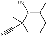 2-Piperidinecarbonitrile, 1-hydroxy-2,6-dimethyl- (9CI) Structure