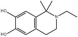 6,7-Isoquinolinediol, 2-ethyl-1,2,3,4-tetrahydro-1,1-dimethyl- (9CI) Structure