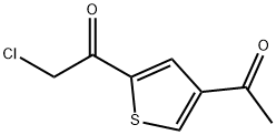 Ethanone, 1-(4-acetyl-2-thienyl)-2-chloro- (9CI) Structure