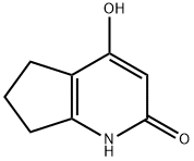 1,5,6,7-Tetrahydro-4-hydroxy-2H-cyclopenta[b]pyridin-2-one 구조식 이미지