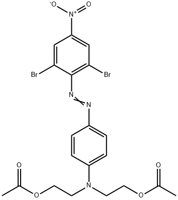 2,2'-[[4-[(2,6-dibromo-4-nitrophenyl)azo]phenyl]imino]bisethyl diacetate Structure