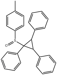 (4-메틸페닐)(1,2,3-트리페닐시클로프로필)술폭시드 구조식 이미지