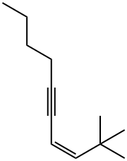 (Z)-2,2-Dimethyl-3-decen-5-yne Structure