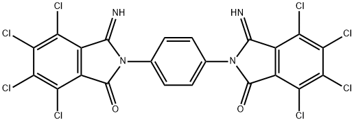 2,2'-(1,4-Phenylene)bis(4,5,6,7-tetrachloro-3-iminoisoindolin-1-one) Structure