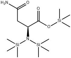 L-Asparagine, N,N2-bis(trimethylsilyl)-, trimethylsilyl ester Structure