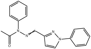 N-Phenyl-N'-[(1-phenyl-1H-pyrazol-3-yl)methylene]acetohydrazide Structure