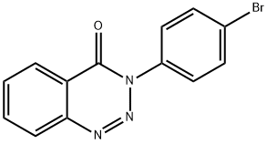 3-(4-Bromophenyl)-1,2,3-benzotriazin-4(3H)-one 구조식 이미지