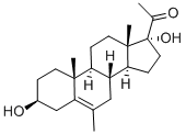 6-METHYL-17ALPHA-HYDROXYPREGNENOLONE Structure