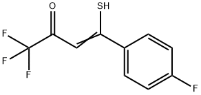 1,1,1-Trifluoro-4-(4-fluorophenyl)-4-mercapto-3-buten-2-one Structure