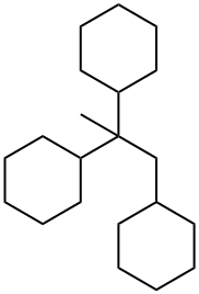 1,1',1''-(1-Propanyl-2-ylidene)triscyclohexane Structure