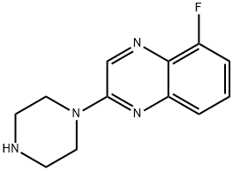 5-플루오로-2-피페라진-1-일-퀴녹살린 구조식 이미지