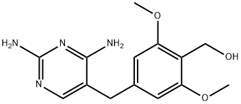 [4-[(2,4-diaminopyrimidin-5-yl)methyl]-2,6-dimethoxy-phenyl]methanol Structure