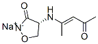 (R)-4-[(1-methyl-3-oxobut-1-enyl)amino]isoxazolidin-3-one, monosodium salt 구조식 이미지