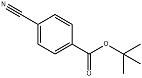 벤조산,4-시아노-,1,1-디메틸에틸에스테르 구조식 이미지