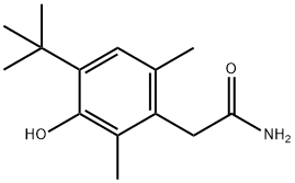 4-tert-부틸-2,6-디메틸-3-히드록시페닐아세트아미드(옥시메타졸린염산염불순물) 구조식 이미지