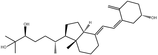(3S,6R)-6-[(1R,3aR,4E,7aS)-4-[(2Z)-2-[(5R)-5-hydroxy-2-methylidene-cyc lohexylidene]ethylidene]-7a-methyl-2,3,3a,5,6,7-hexahydro-1H-inden-1-y l]-2-methyl-heptane-2,3-diol Structure