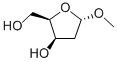 Methyl2-Deoxy-alpha-D-threo-pentofuranoside Structure