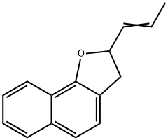 2,3-Dihydro-2-(1-propenyl)naphtho[1,2-b]furan Structure