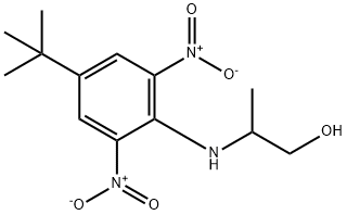 2-[[4-(1,1-Dimethylethyl)-2,6-dinitrophenyl]amino]-1-propanol 구조식 이미지