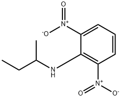 N-(1-메틸프로필)-2,6-디니트로벤젠아민 구조식 이미지