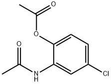 Acetic acid 2-acetylamino-4-chlorophenyl ester Structure