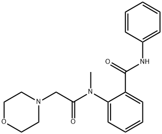 2-(N-Methyl-2-morpholinoacetylamino)-N-phenylbenzamide Structure