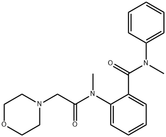 N-Methyl-2-(N-methyl-2-morpholinoacetylamino)-N-phenylbenzamide Structure