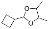1,3-Dioxolane,  2-cyclobutyl-4,5-dimethyl- Structure
