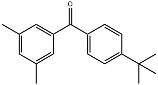 4-TERT-BUTYL-3',5'-DIMETHYLBENZOPHENONE Structure