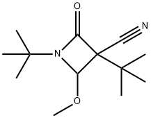 1,3-Ditert-butyl-2-methoxy-4-oxo-3-azetidinecarbonitrile Structure