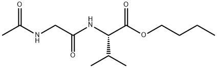 N-(N-아세틸글리실)-L-발린부틸에스테르 구조식 이미지