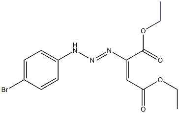 (E)-2-[3-(4-브로모페닐)-1-트리아젠노]-2-부텐이산디에틸에스테르 구조식 이미지
