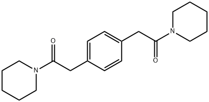 1,1'-[1,4-페닐렌비스(1-옥소-2,1-에탄디일)]비스피페리딘 구조식 이미지