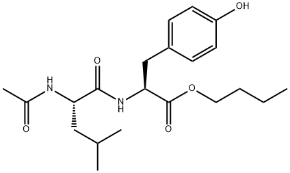 N-(N-아세틸-L-류실)-L-티로신부틸에스테르 구조식 이미지