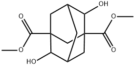 4,8-Dihydroxyadamantane-1,3-dicarboxylic acid dimethyl ester Structure