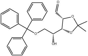 5-O-Trityl-2,3-O-isopropylidene-D-ribofuranose 구조식 이미지