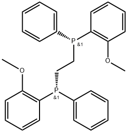 (R, R) - (-) - 1,2- 비스 [(2- 메 톡시 페닐) (페닐) 포스 피노] 에탄 구조식 이미지