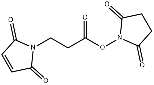 N-Succinimidyl 3-maleimidopropionate 구조식 이미지