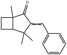 3-Benzylidene-1,4,4-trimethylbicyclo[3.2.0]heptan-2-one Structure