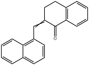 3,4-Dihydro-2-(1-naphthalenylmethylene)-1(2H)-naphthalenone Structure