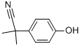 2-(4-하이드록시페닐)-2-메틸프로판니트릴 구조식 이미지
